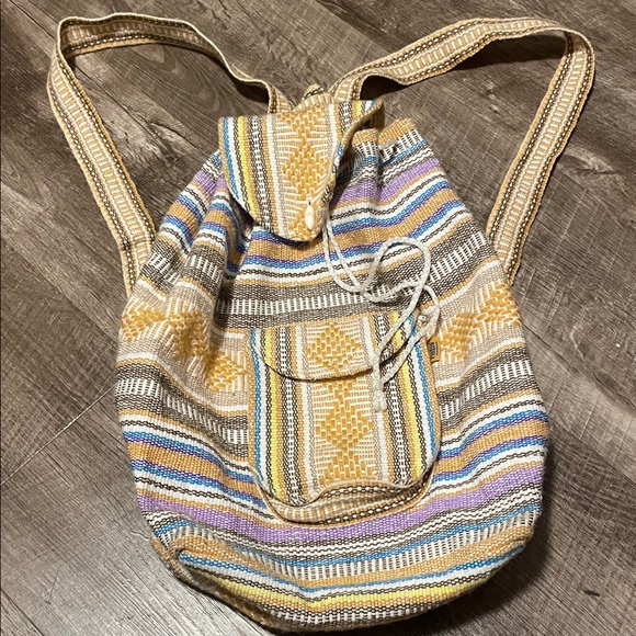 Colorful Striped Women's Backpack - Picture 1 of 11